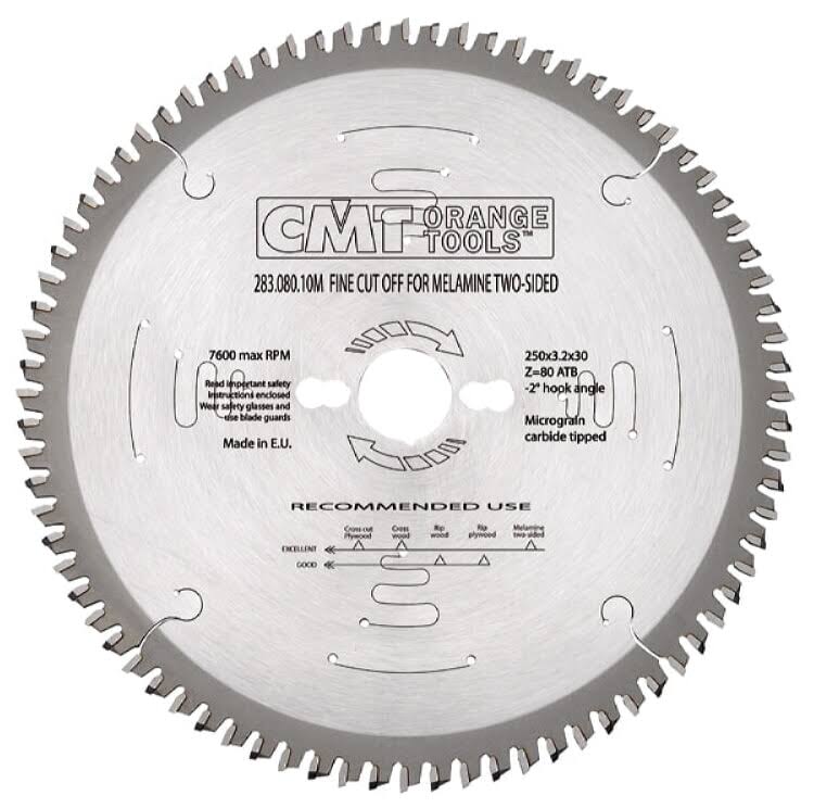 Industrial Melamine & Fine Cut-Off Saw Blade, 220mm x 64 Teeth with 30mm Bore C759907