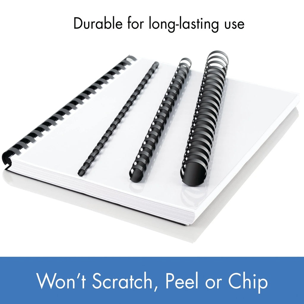 125 Pack Black Binding Spines N5440