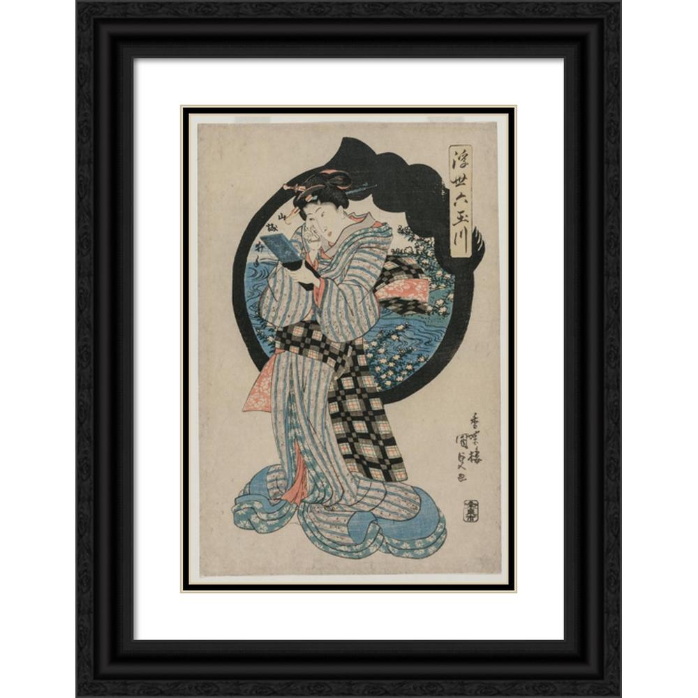 18x24 Black Ornate Framed Double Matted Art Print Z44352