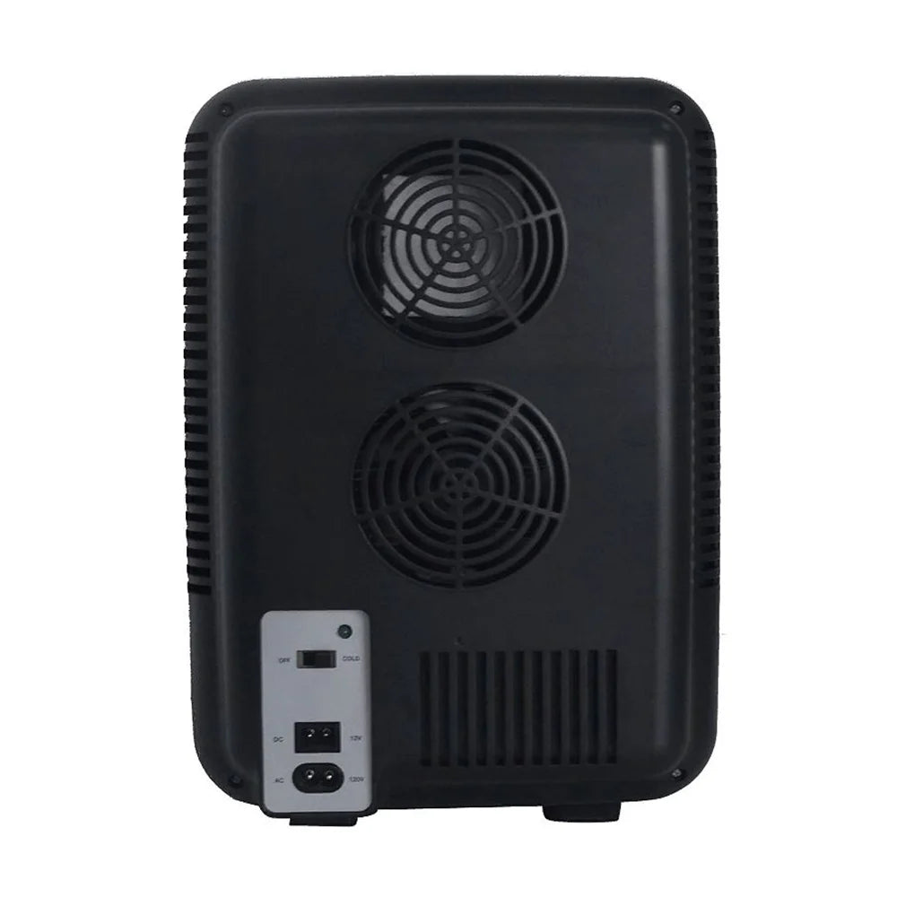Mini Portable Lighted Mirror Fridge Cooler, 7L Capacity C208037