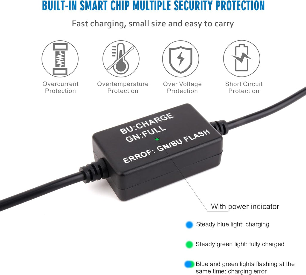 D-Tap Battery Quick Charge Power Adapter Kit for V-Mount Batteries M9821