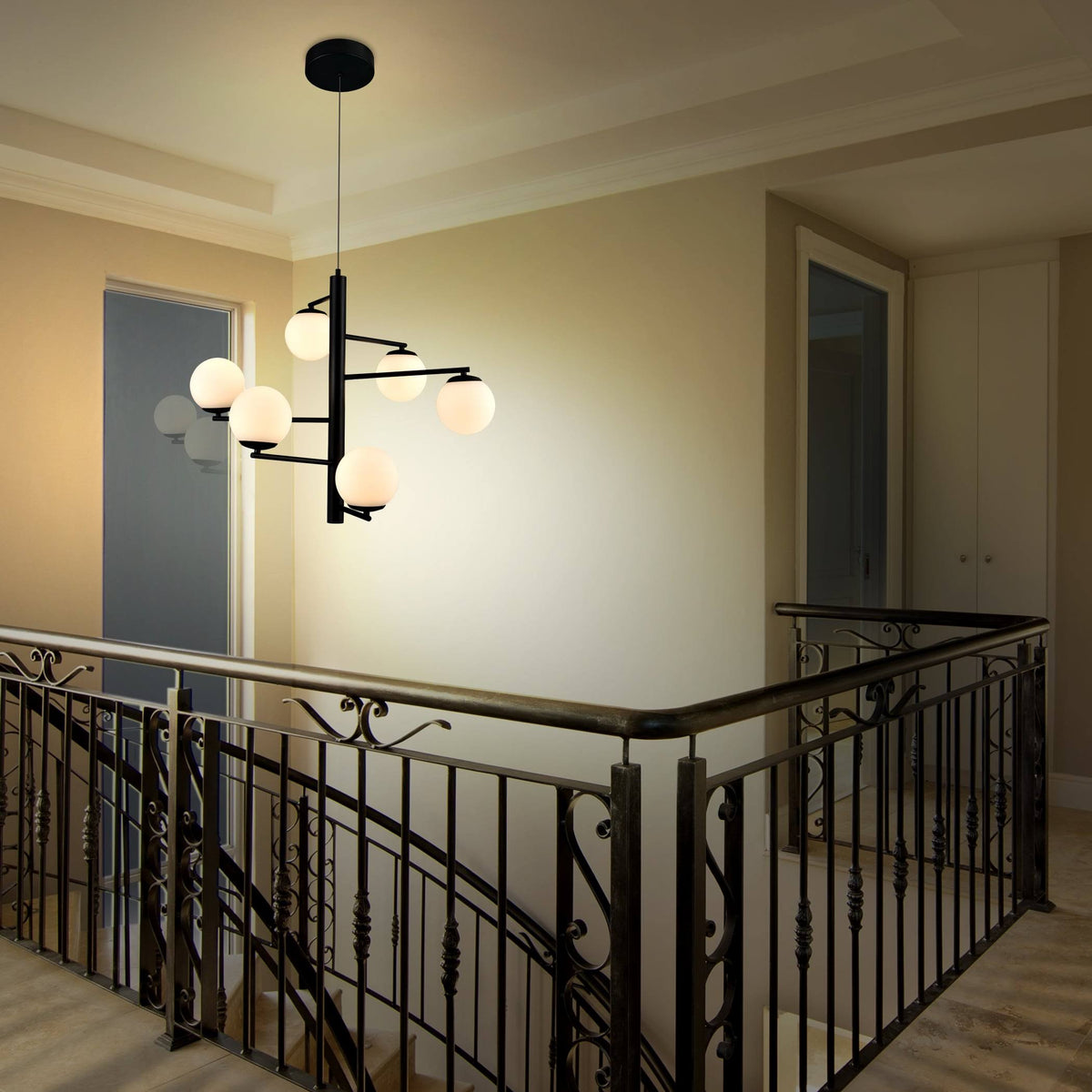 Black 28 inch LED Chandelier Z125432