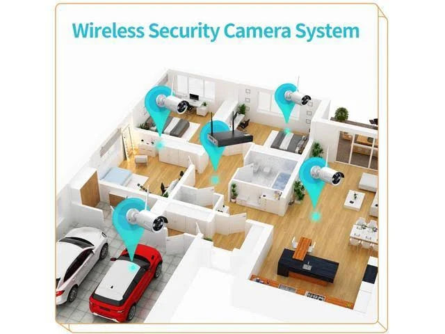 1080p 8CH NVR Wireless Security Camera System K315034