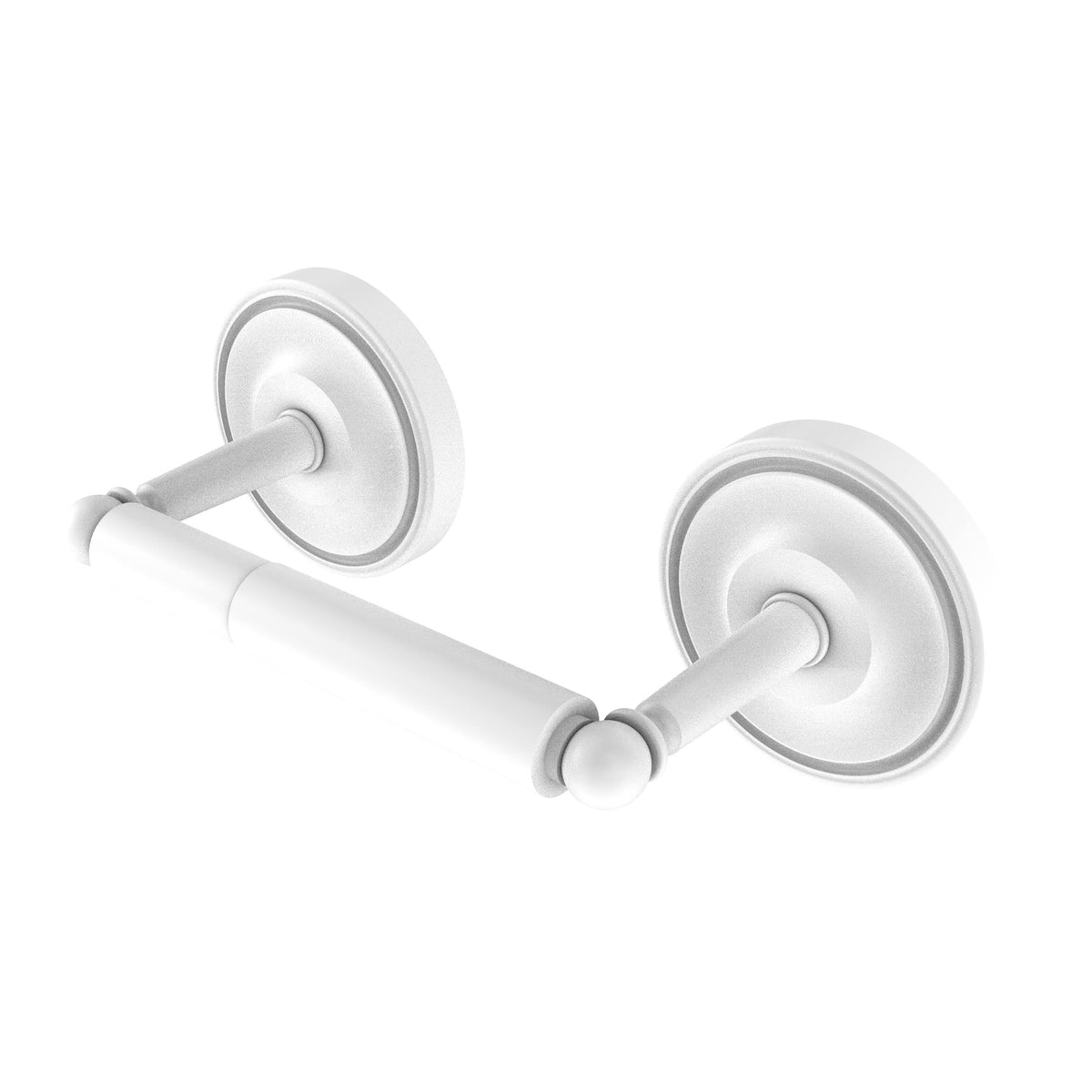 Matte White 2 Post Toilet Tissue Holder Z182