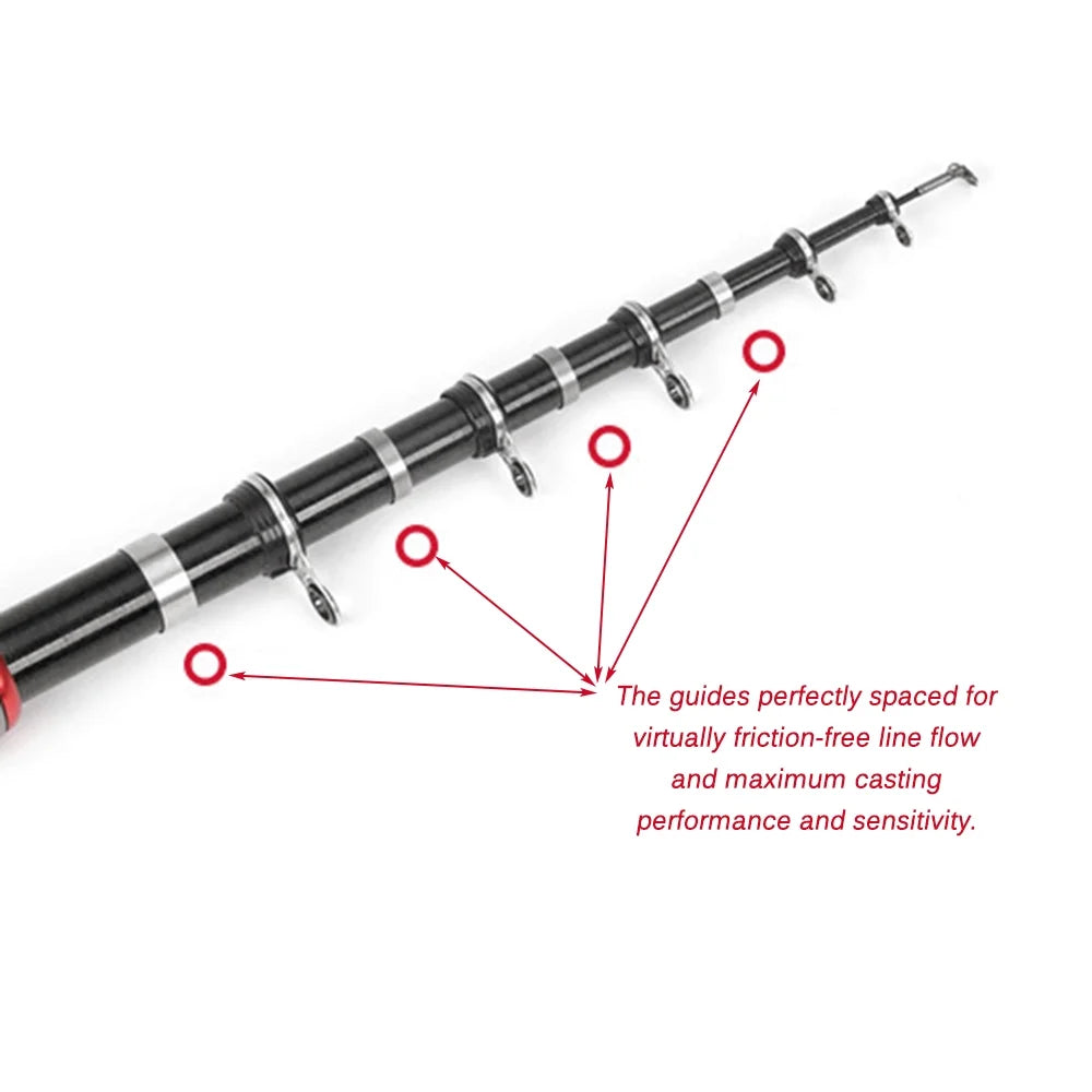 Telescopic Fishing Rod and Reel Combo Full Kit Spinning Pole Set X1047