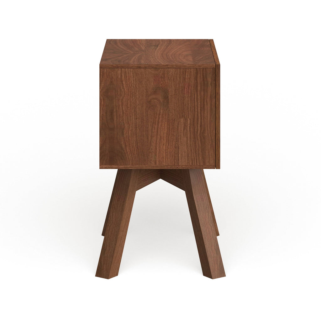 Walnut and White Two-Tone Nightstand W53975