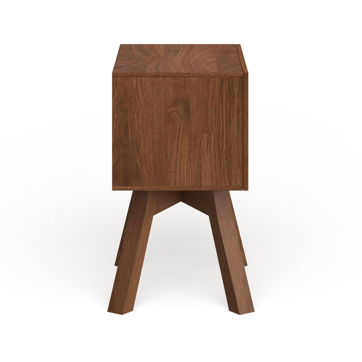 Walnut and White Two-Tone Nightstand W53975