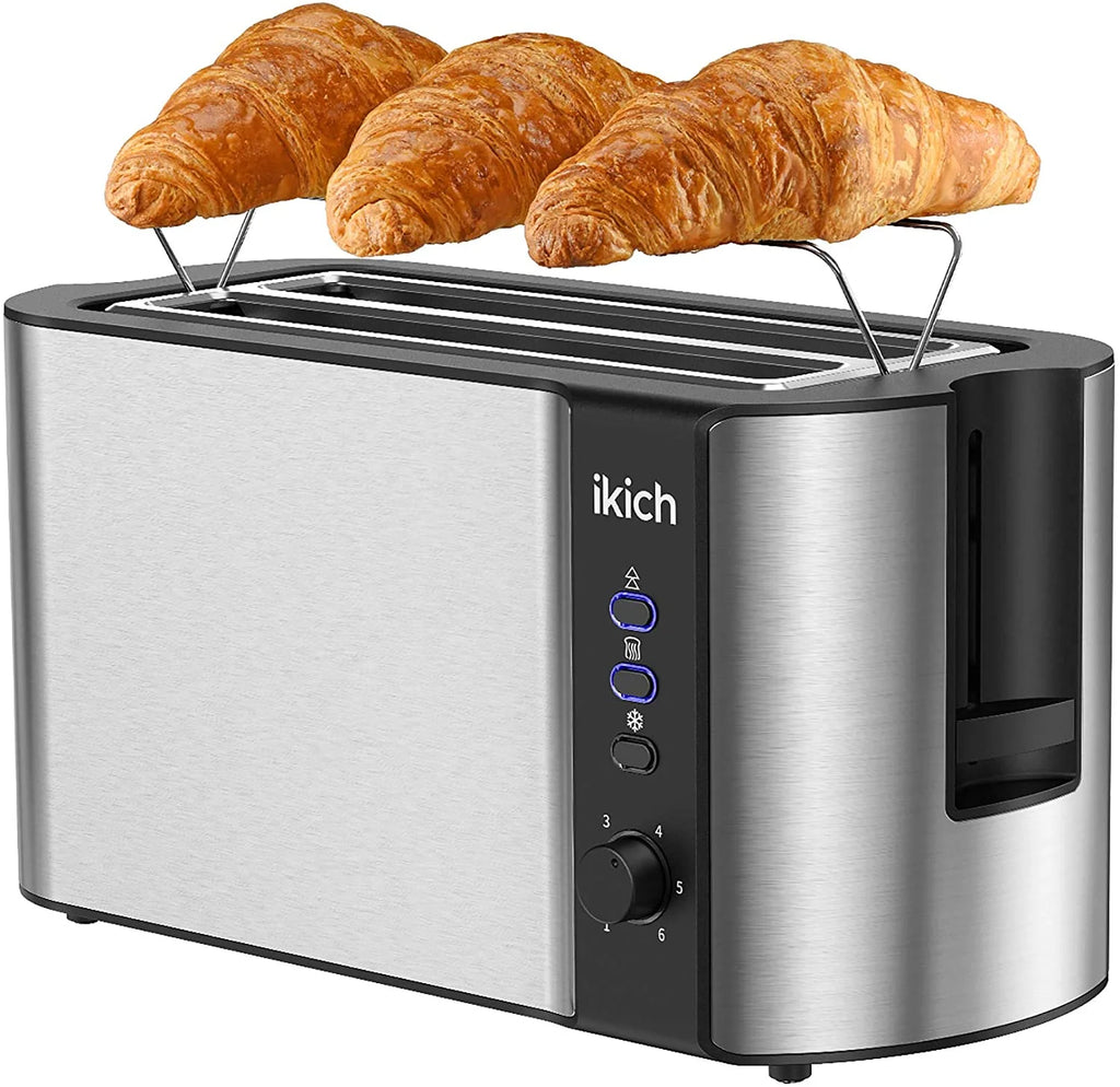 4-Slice Stainless Steel Toaster with Removable Crumb Tray D7495