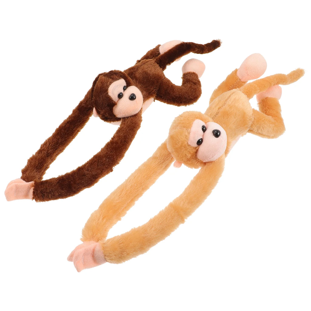 2Pcs Hanging Plush Monkey Doll Stuffed Animal Toy T629