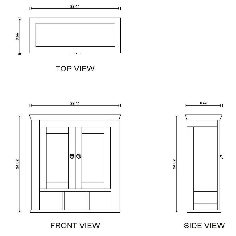 Gray Wall Cabinet T50361