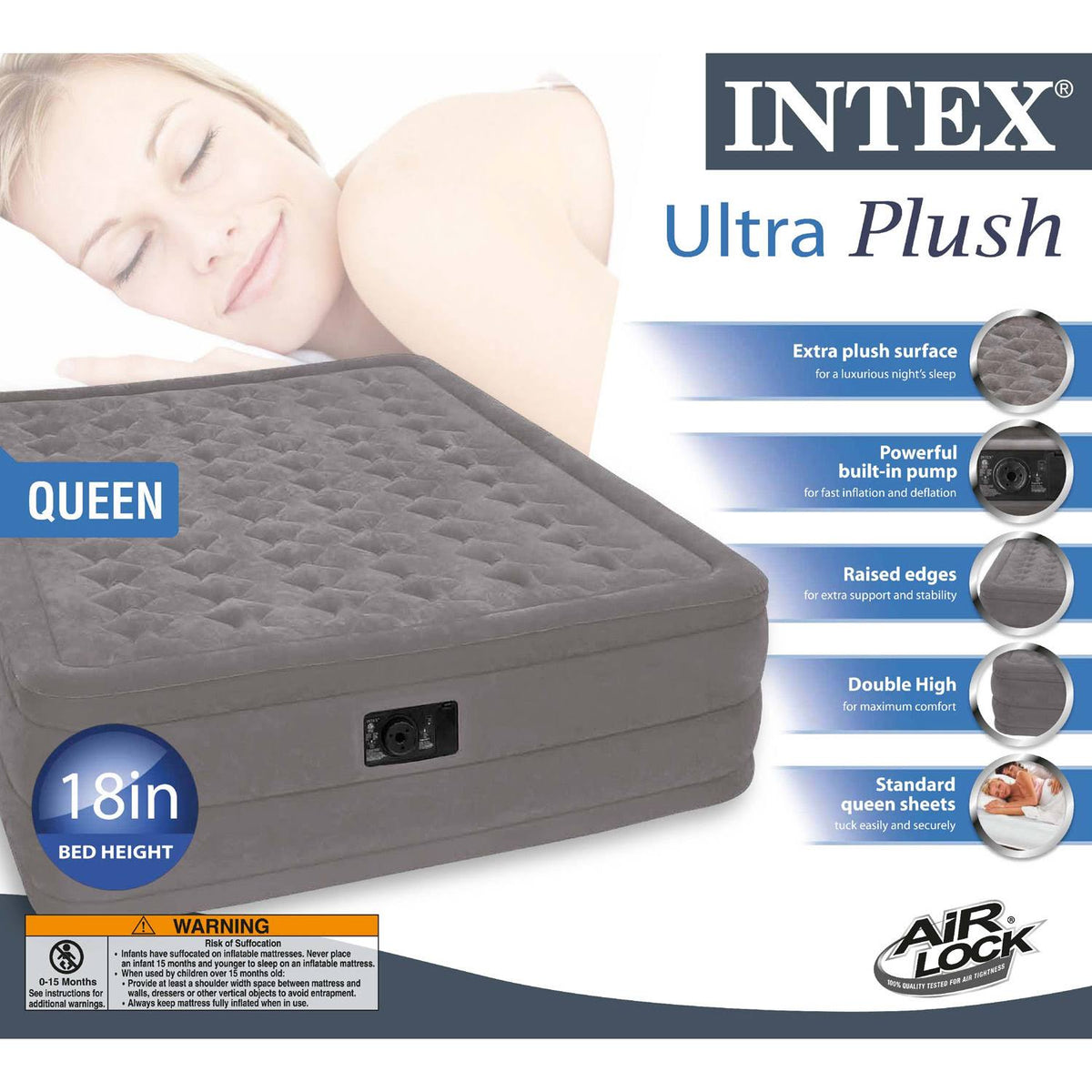 Queen Ultra Plush Airbed O842894