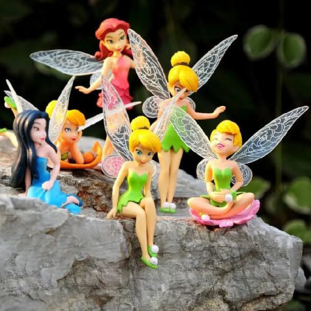 6pcs Fairy Figures Cake Topper Toy H582920