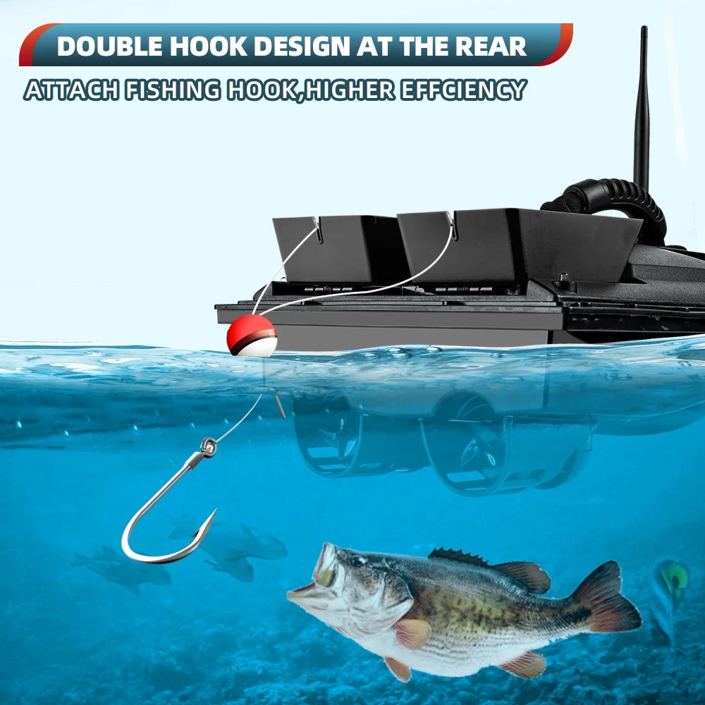 Remote Control Bait Boat Dual Motor 500m T74061