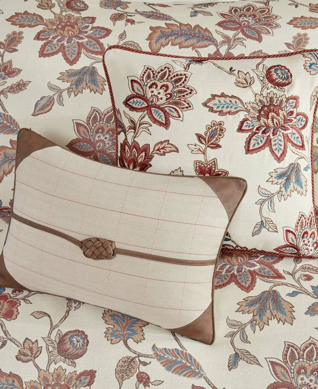 Red King Jacquard Comforter Bedding Set O710