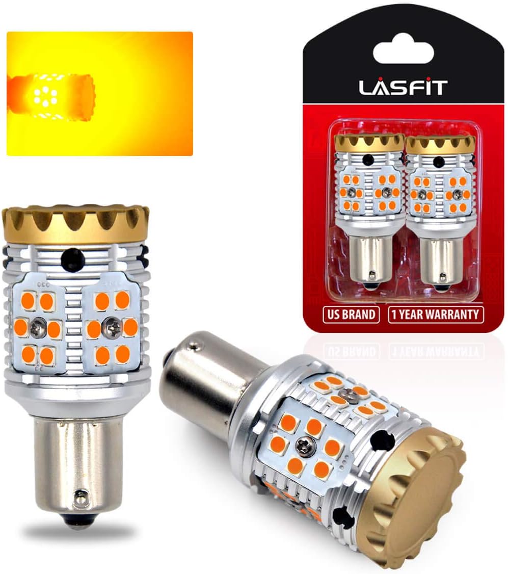Amber 1156 LED Turn Signal Light Bulb (Pack of 2) X120073