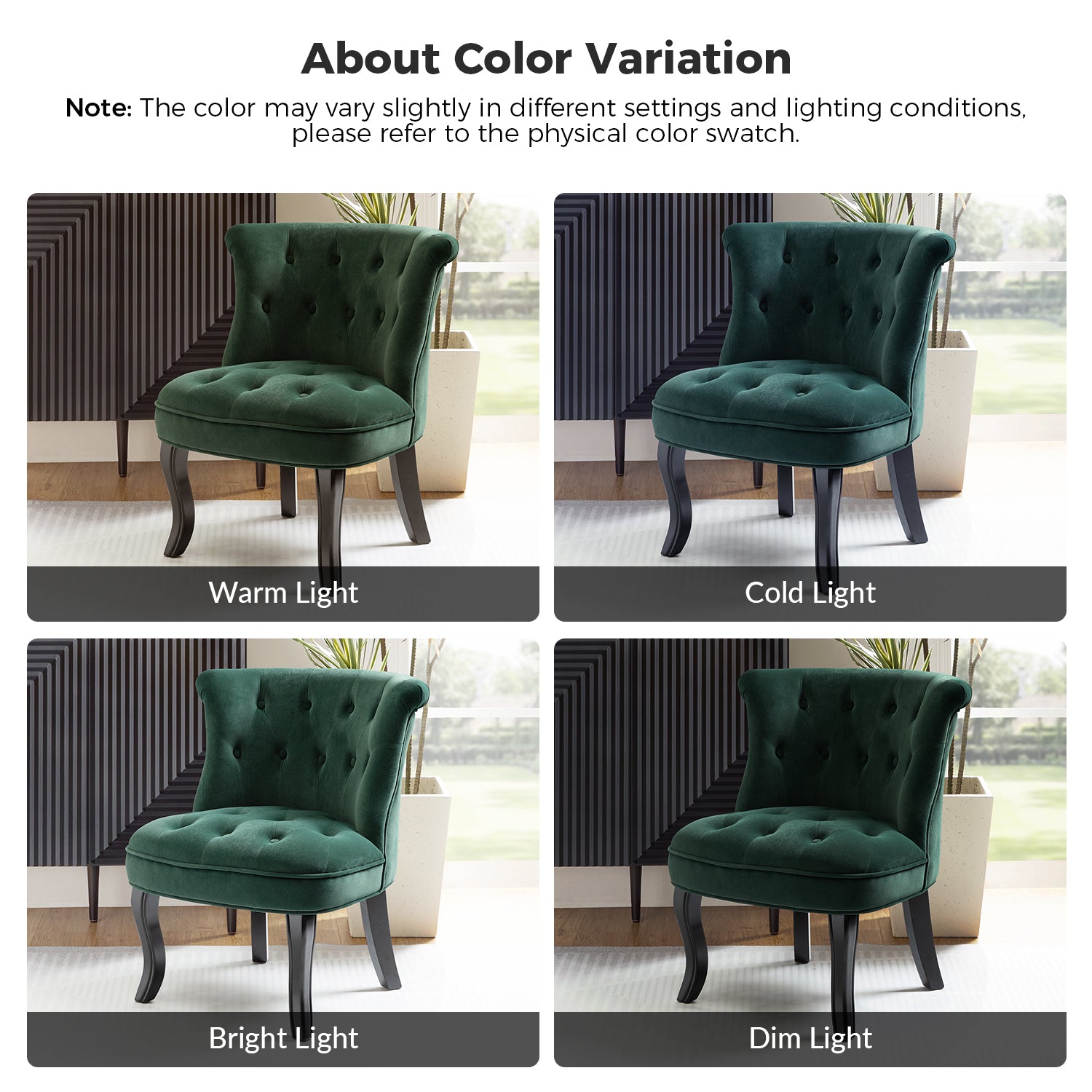 Green Velvet Accent Chair O769658