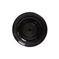 6 1/4 inch Round Plate Black, Case of 24 W37336