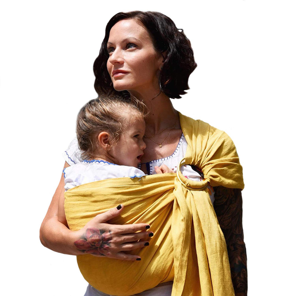 Bamboo and Linen Ring Sling Baby Carrier G960338