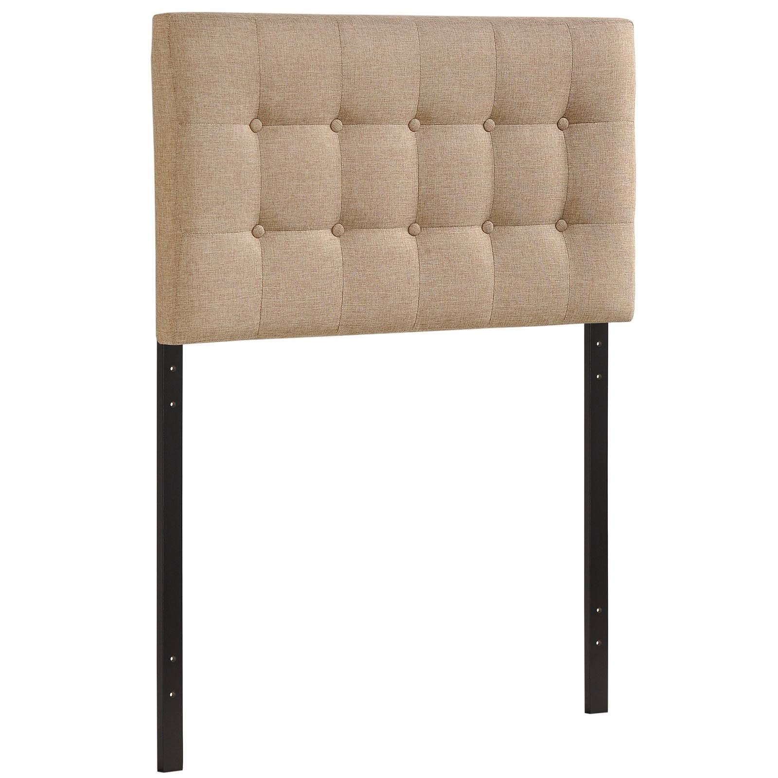 Beige Fabric Headboard U434508