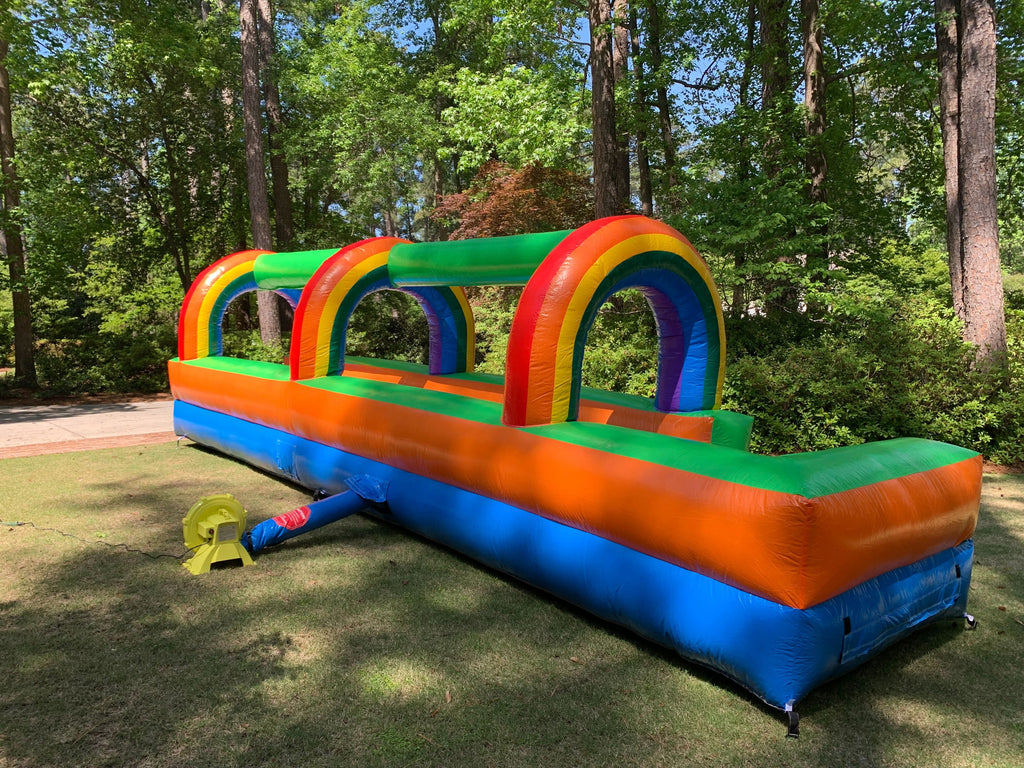 Rainbow Inflatable Slip and Slide with Blower E38288