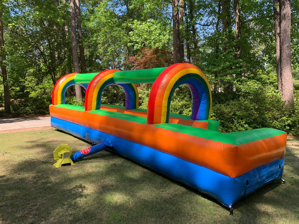 Rainbow Inflatable Slip and Slide with Blower E38288