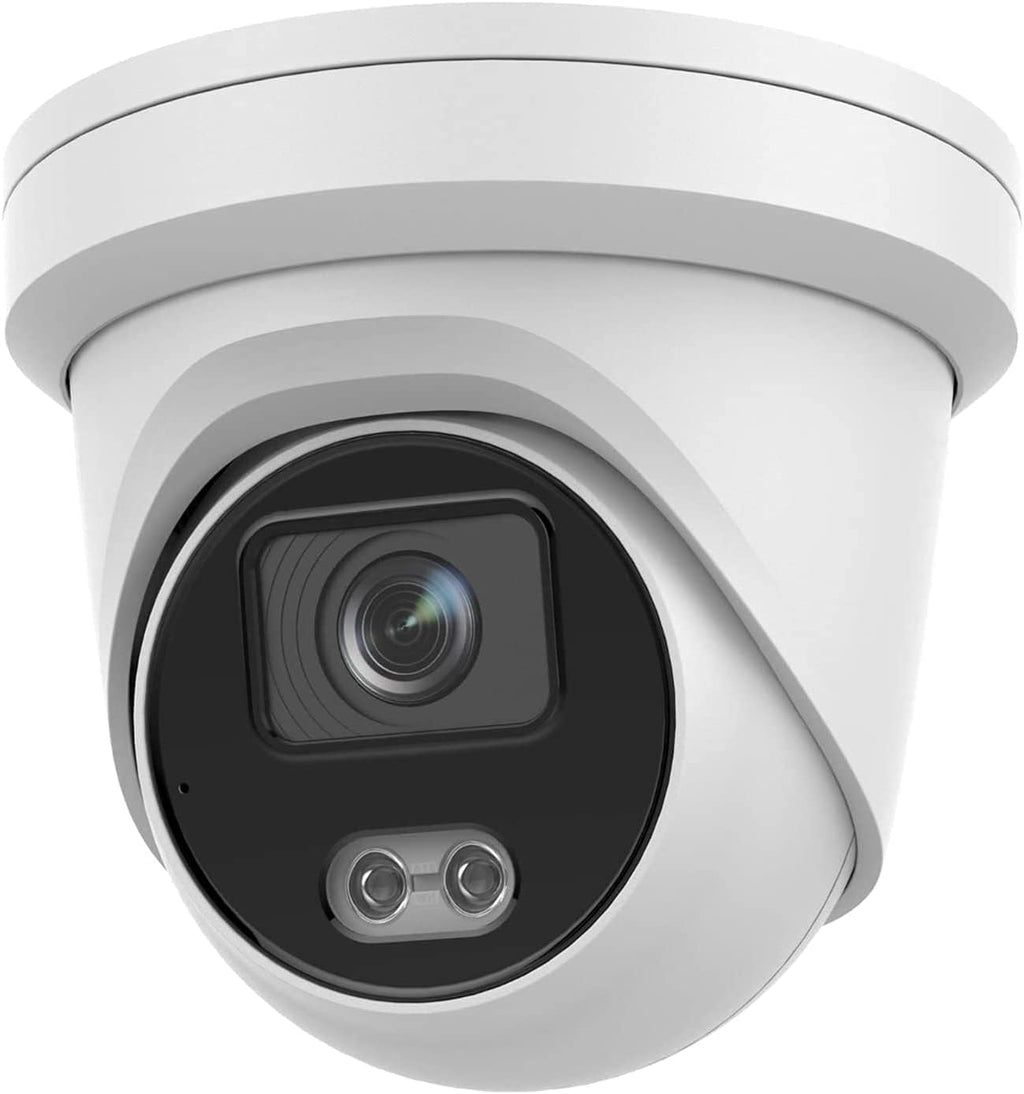 4MP Outdoor PoE Turret IP Camera, 2.8mm, EXIR 98ft Night Vision, Built-in Mic, IP67 Waterproof, H.265+ M346