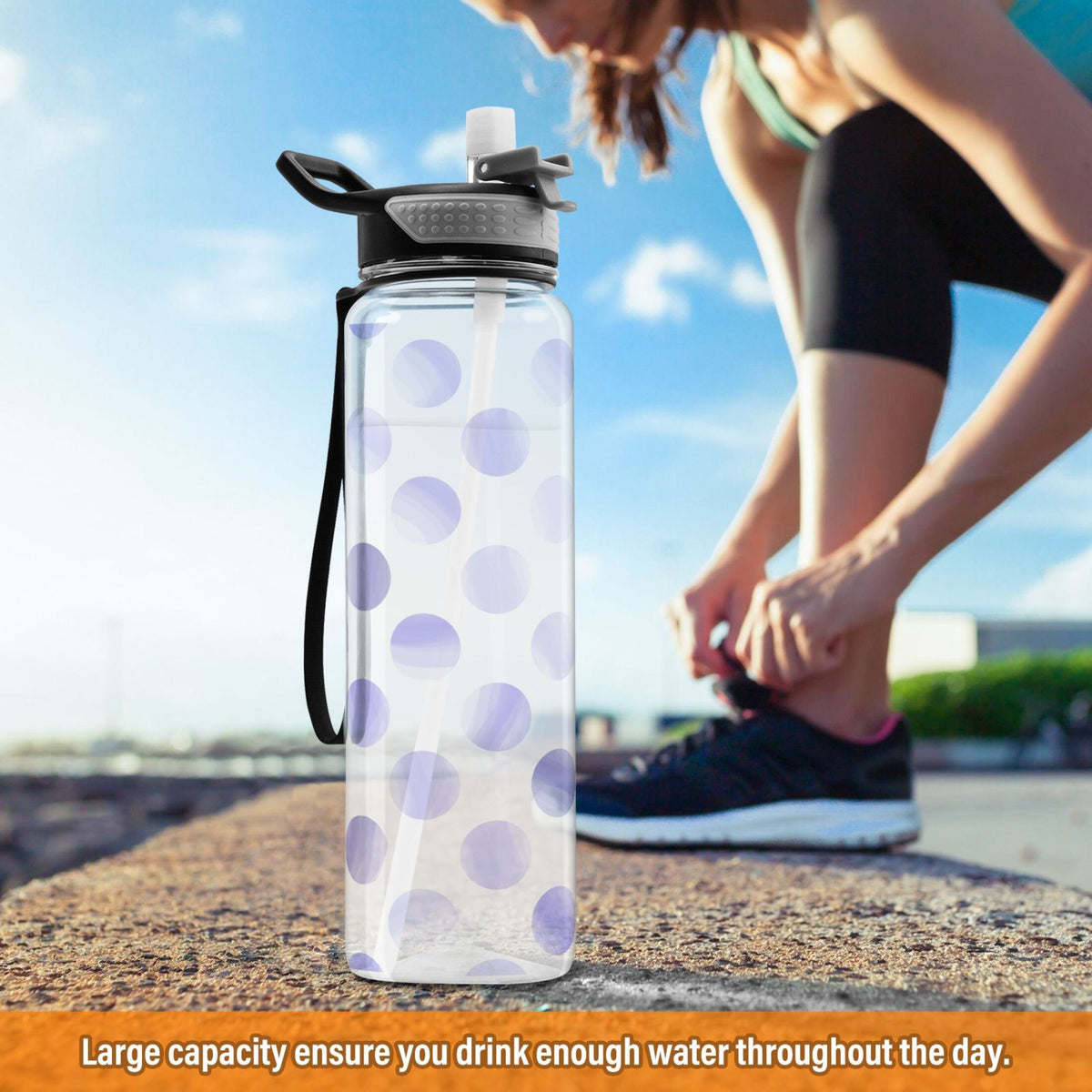 32oz Tritan Water Bottle with Straw C414