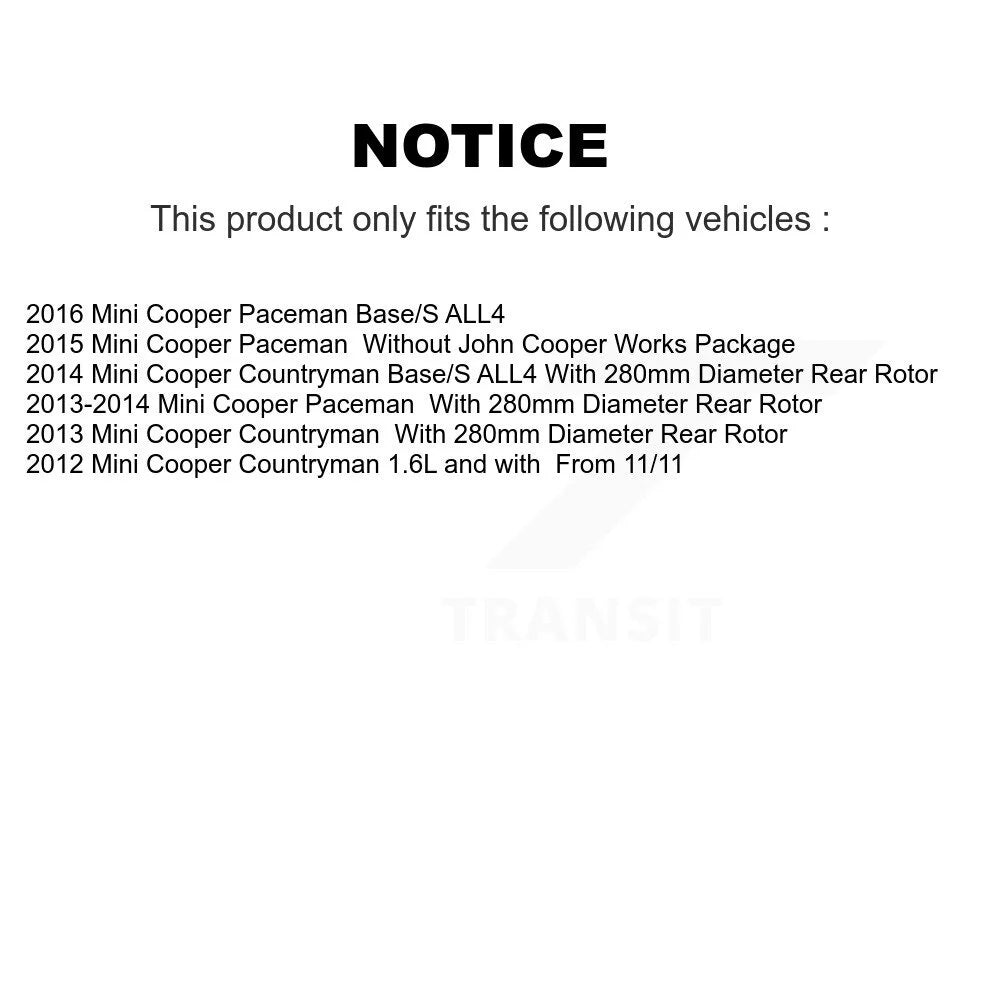 Rear Ceramic Disc Brake Pads and Wear Sensors Kit Z8408