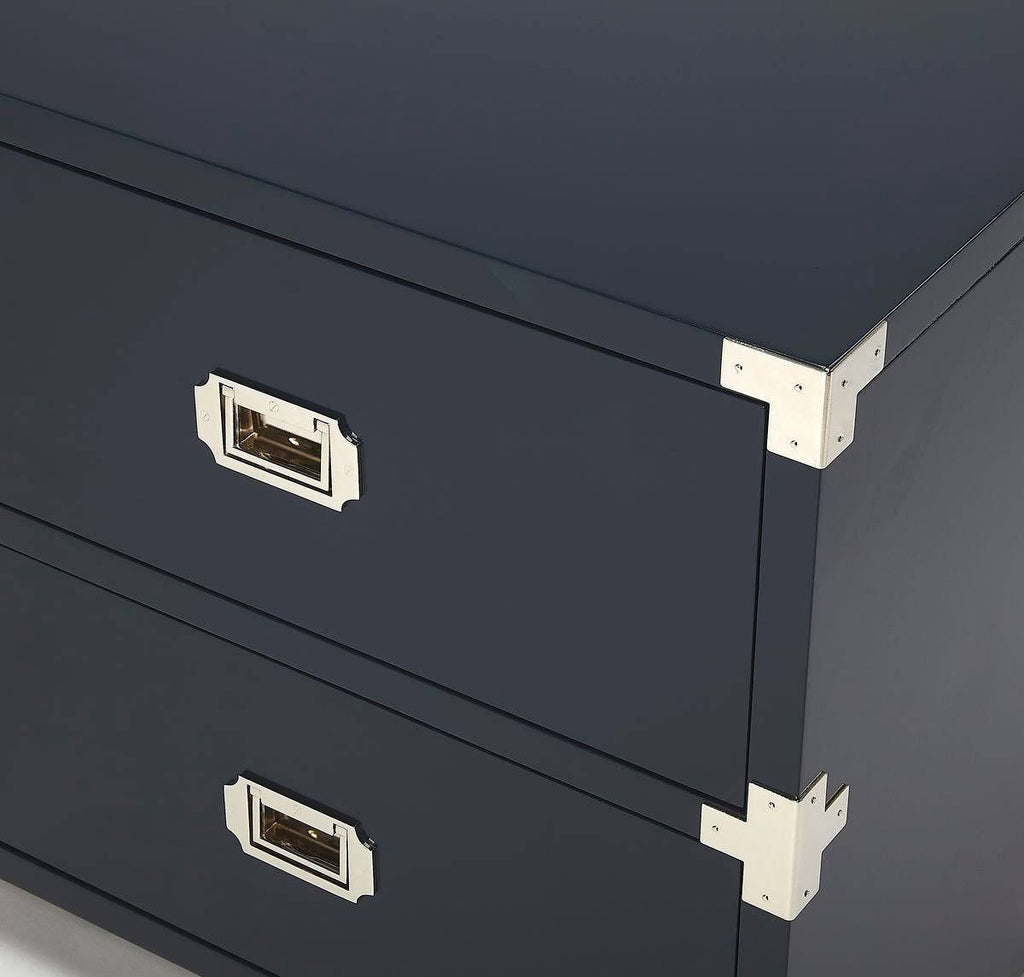 2 Drawer White Campaign Chest R221029