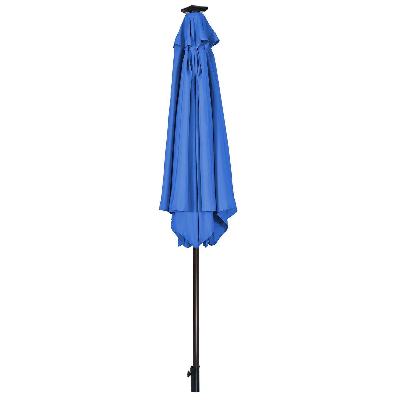 9 ft Patio Table Market Umbrella with Solar LED Lights H499