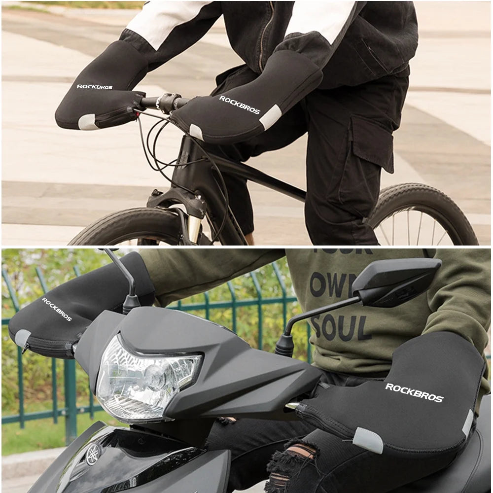 Winter Handlebar Mittens Windproof Neoprene Water Resistant Q6993