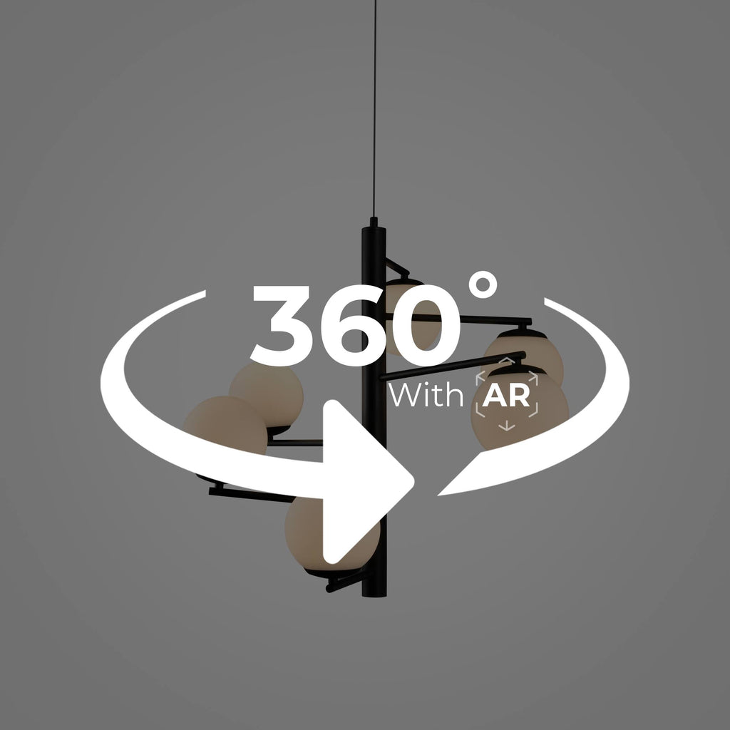 Black 28 inch LED Chandelier Z125432