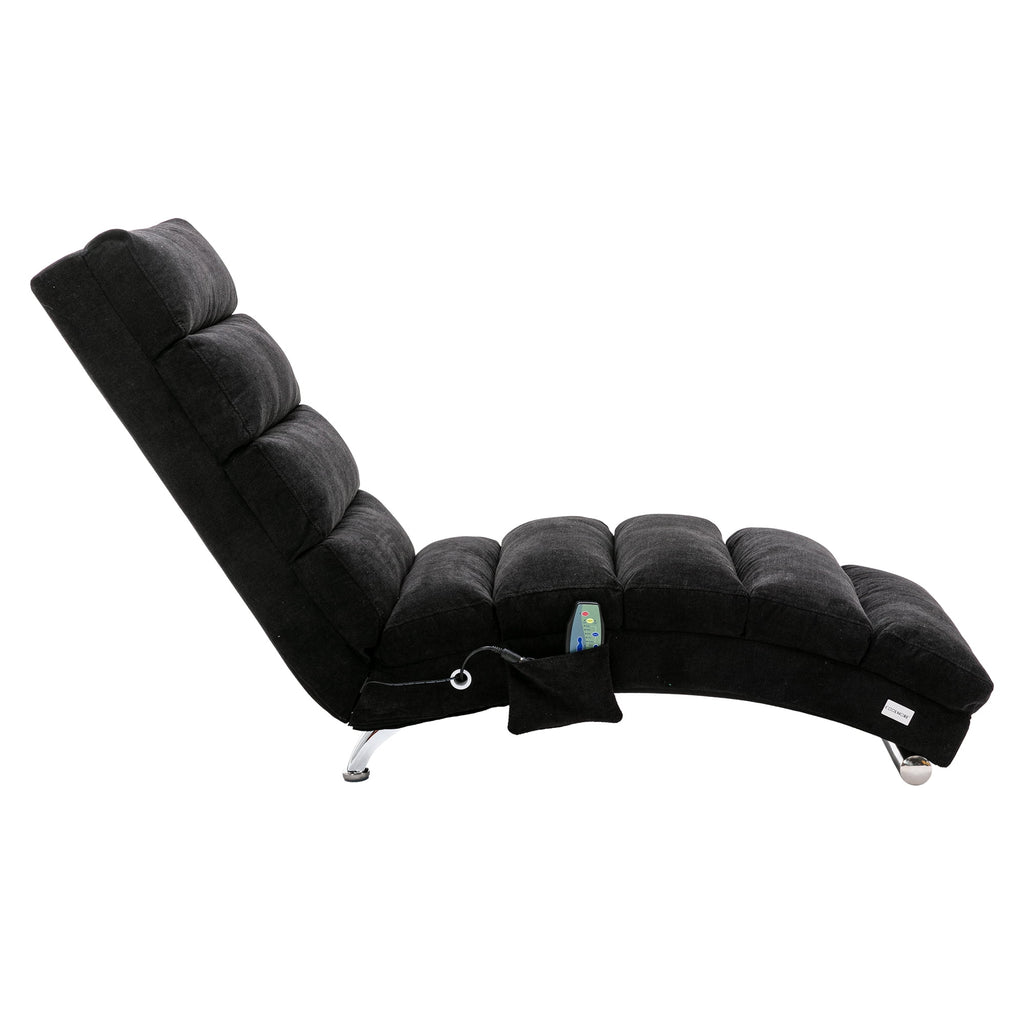 Black Linen Electric Massage Recliner Chair X686