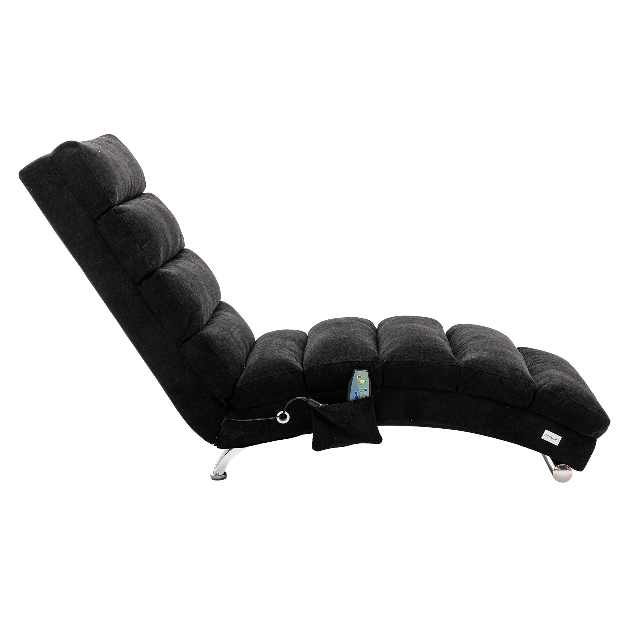 Black Linen Electric Massage Recliner Chair X686