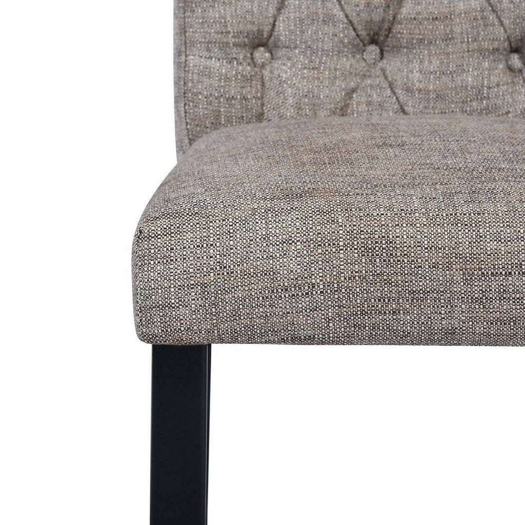 Grey Solid Wood Frame Dining Chair Set of 2 W6379