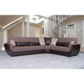 Brown Sectional Sofa D464