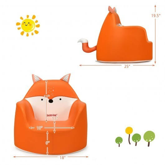 Blue Kids Cartoon Sofa Armchair Couch L597389