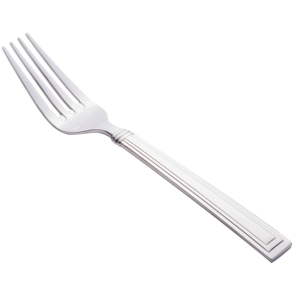 Slate 18/0 Stainless Steel Heavy Weight Utility Dessert Fork - 36/Case G81668
