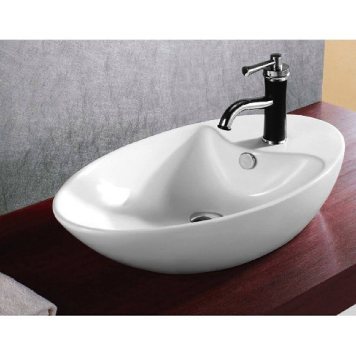 White Bathroom Sink V166