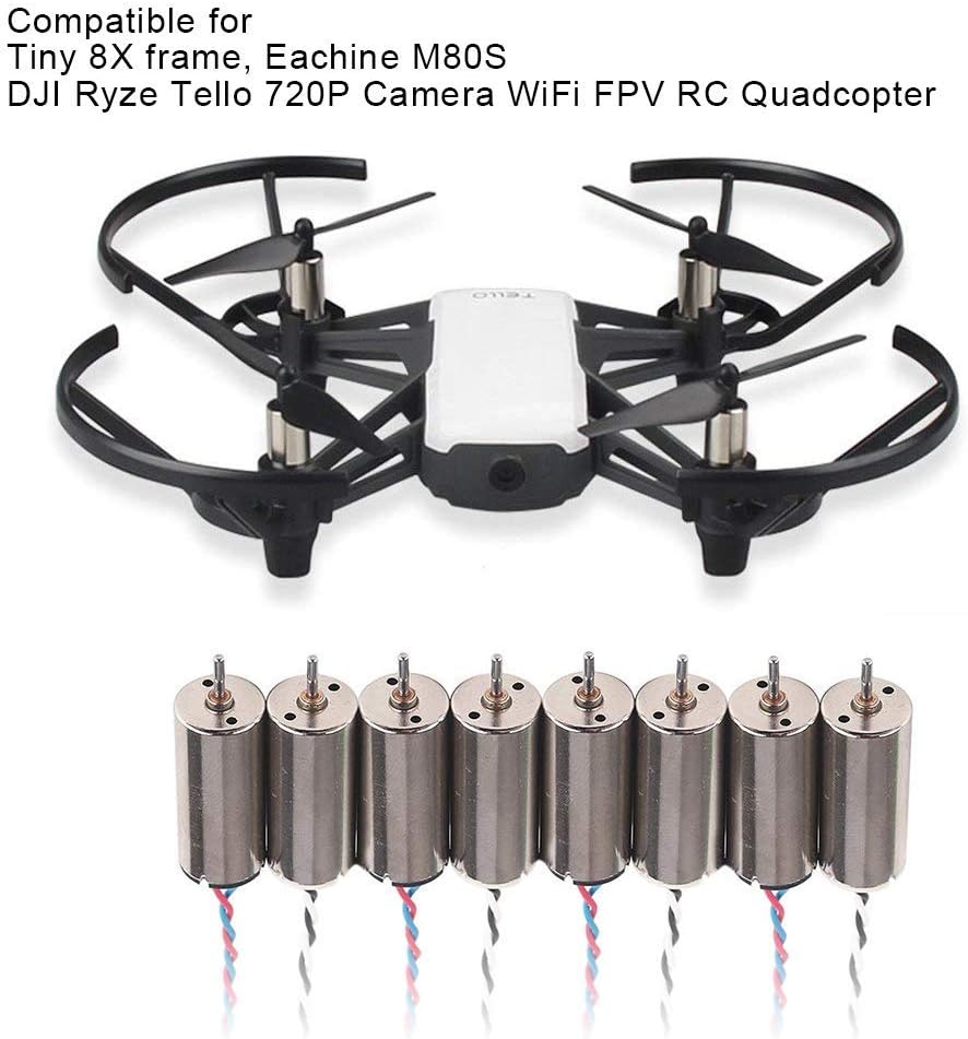 8pcs 8.5x20mm 15000KV Brushed Coreless Motor with JST-1.25 Connector G51515