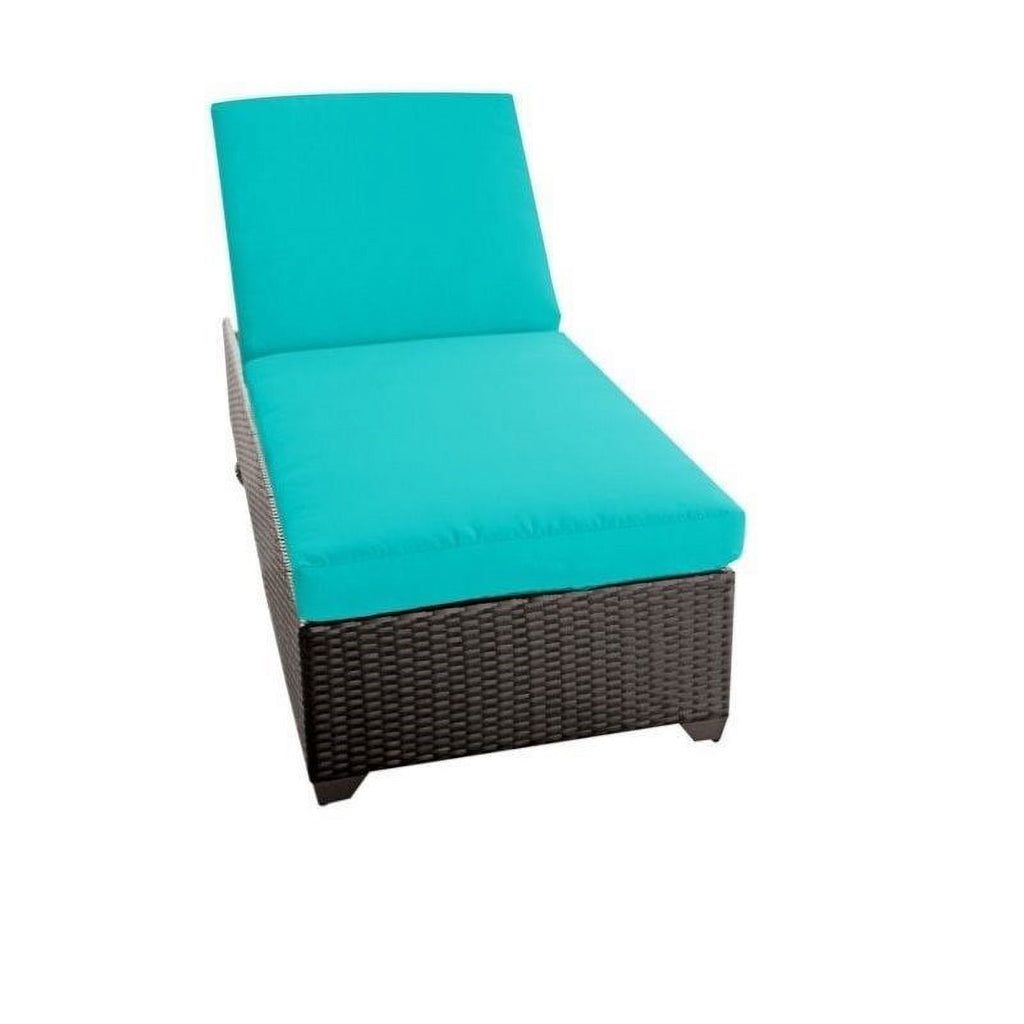 4 Piece Patio Sofa Set with Lounger and Ottoman Q246