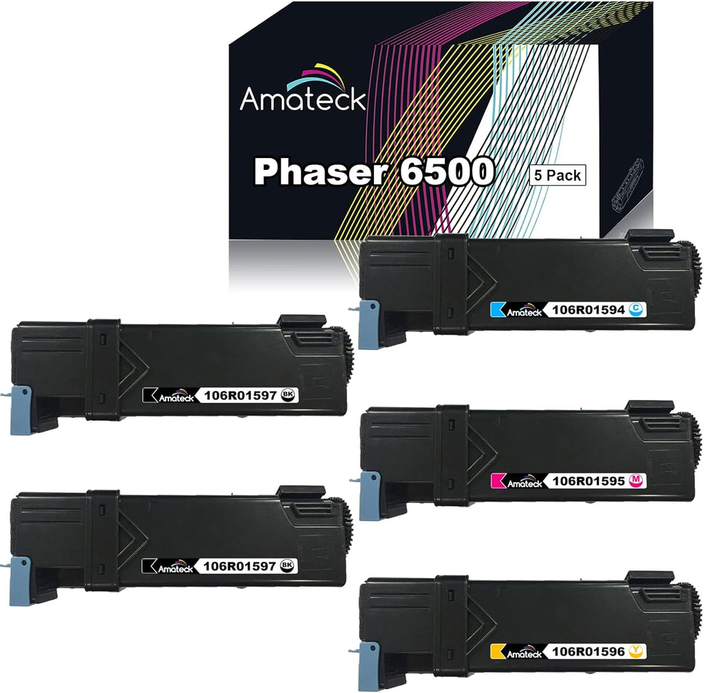 Compatible Toner Cartridge 5 Pack for Phaser 6500, WorkCentre 6505 G895