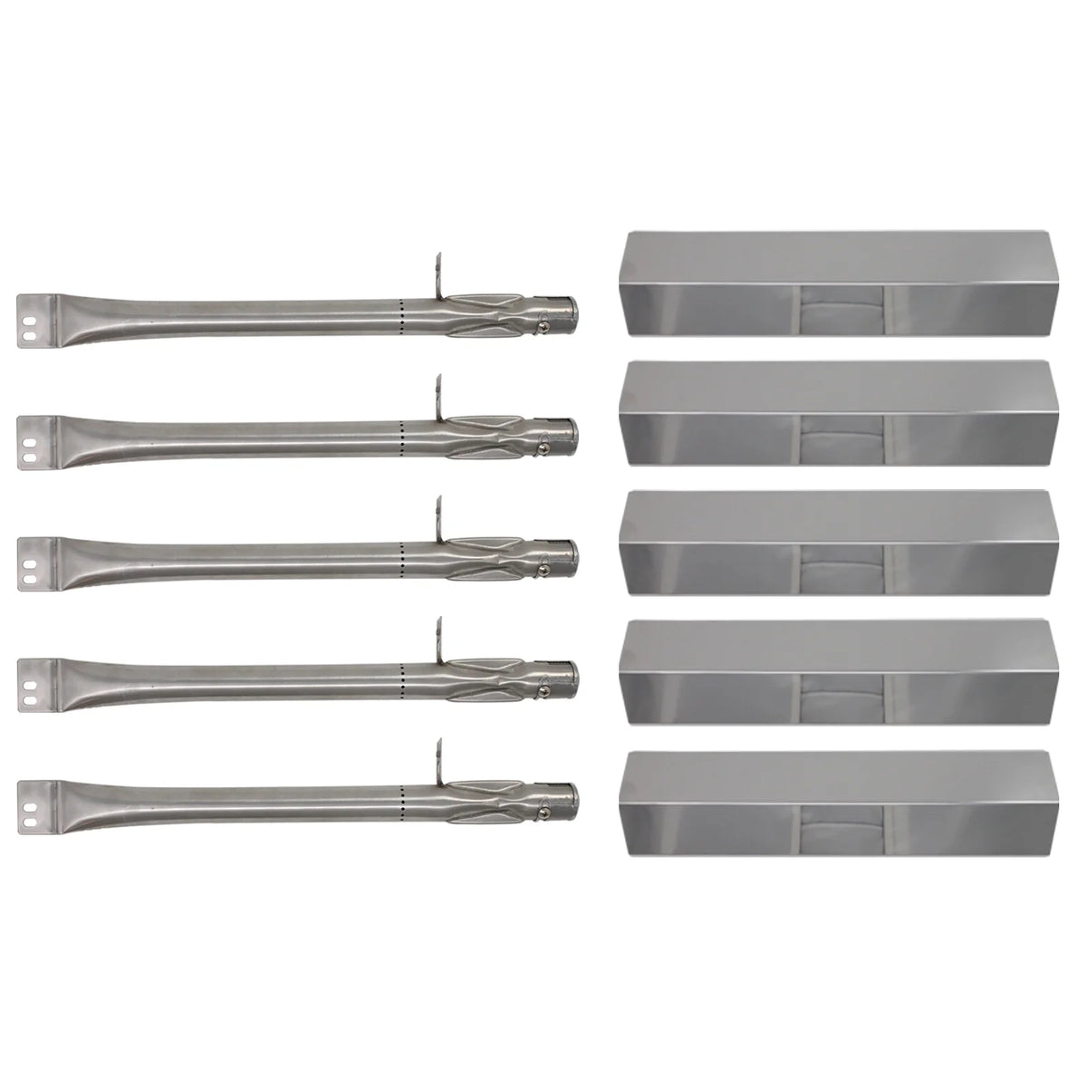 5-Pack Stainless Steel BBQ Gas Grill Tube Burner Replacement Parts V73001