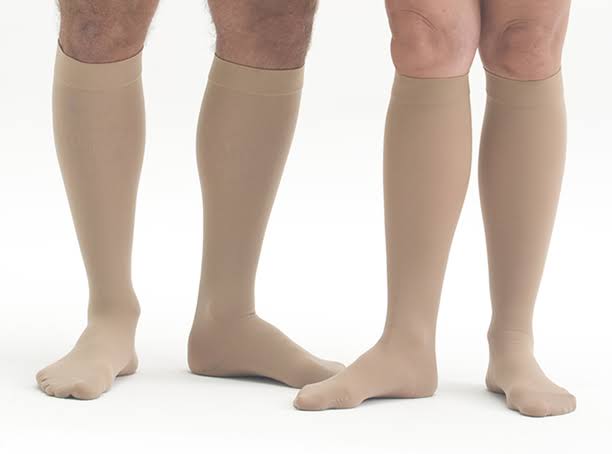 Black Calf High Closed Toe Compression Stocking G437247