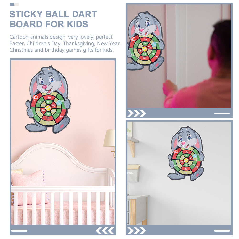 2 Sets Dart Board Game with Sticky Balls R99257