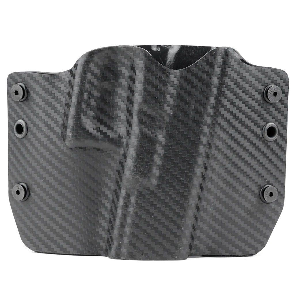 Black Carbon Fiber OWB Kydex Gun Holster S237