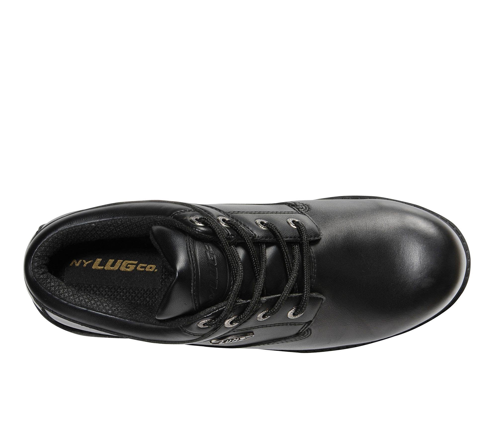 Black Leather Savoy SR Shoes N422