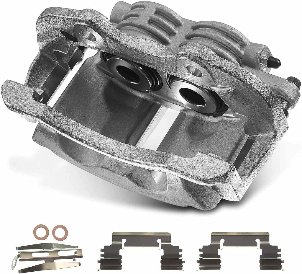 Disc Brake Caliper Assembly with Bracket 2-PC Set J7810