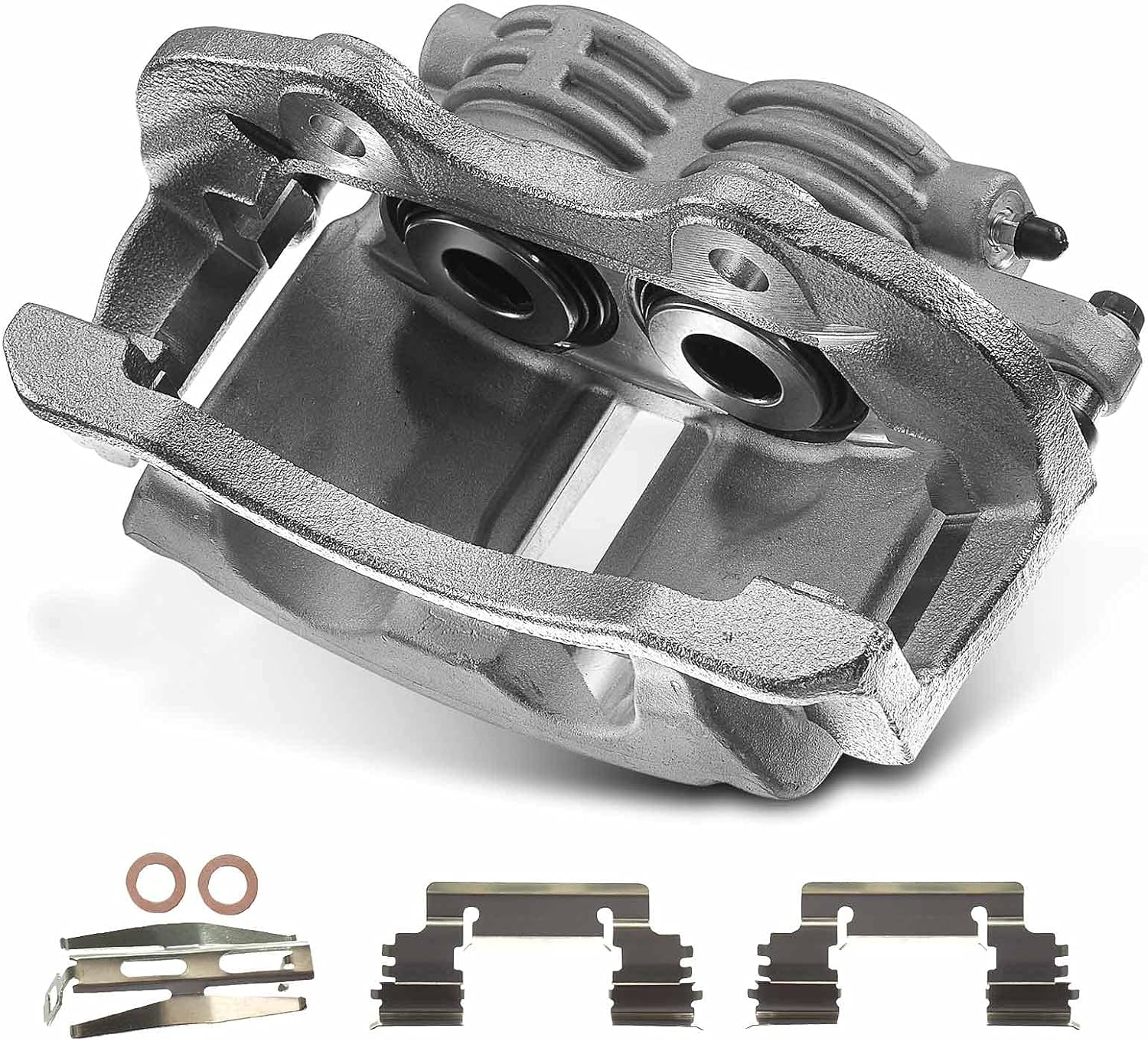 Disc Brake Caliper Assembly with Bracket 2-PC Set J7810
