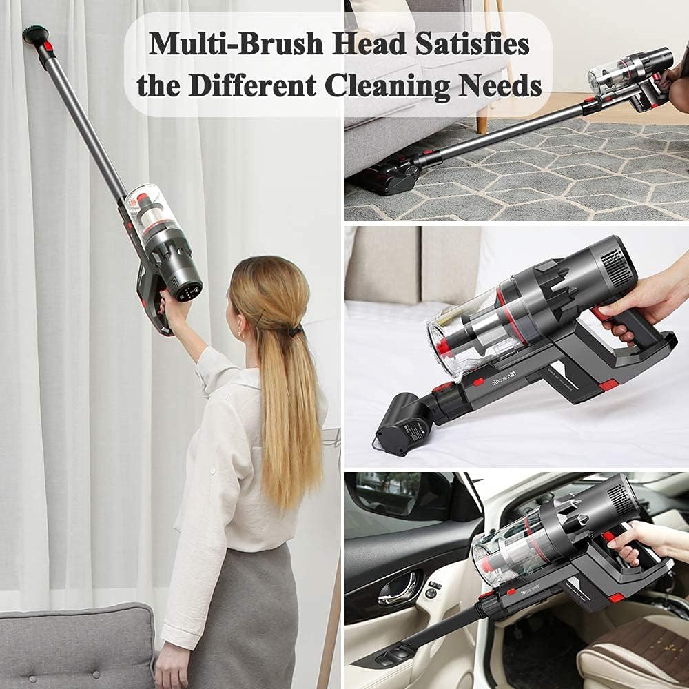 Gray Cordless Stick Vacuum with Removable Battery Z325